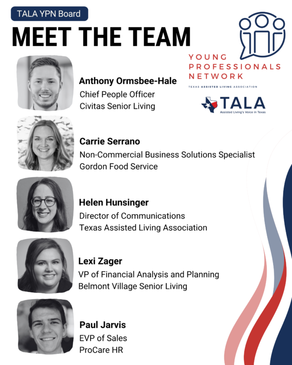 TALA YPN Board Texas Assisted Living Young Professionals Network Board Members